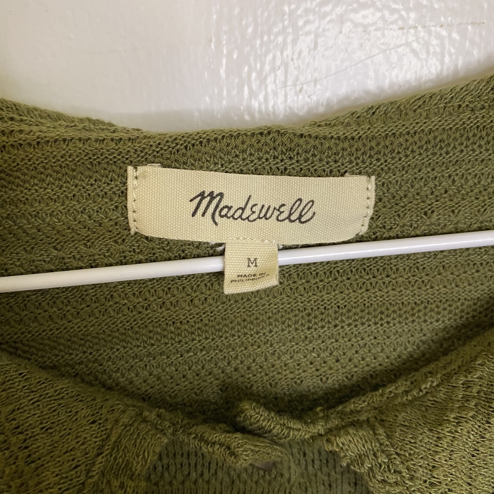 Madewell Ruffle Collared Crop‎ Top - Picture 3 of 11